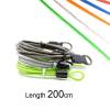 VekkEr Bike Lock,u Lock,Combination Bike Lock,Scooter Lock,Bicycle Security Loop Cable Lock Scooter Guard Bike Motorcycle Helmet Protector Anti Theft Steel Wire Rope Line 2m (Color : Green) view 2