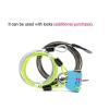VekkEr Bike Lock,u Lock,Combination Bike Lock,Scooter Lock,Bicycle Security Loop Cable Lock Scooter Guard Bike Motorcycle Helmet Protector Anti Theft Steel Wire Rope Line 2m (Color : Green) view 3