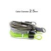 VekkEr Bike Lock,u Lock,Combination Bike Lock,Scooter Lock,Bicycle Security Loop Cable Lock Scooter Guard Bike Motorcycle Helmet Protector Anti Theft Steel Wire Rope Line 2m (Color : Green) view 4
