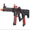 Lancer Tactical Proline Enforcer Bluebird Skeleton Steel Airsoft AEG Adjustable Stock w/Fast Trigger & Mosfet (Red Dot & Two Magazines Included) (Black/Red) view 3