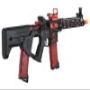Lancer Tactical Proline Enforcer Bluebird Skeleton Steel Airsoft AEG Adjustable Stock w/Fast Trigger & Mosfet (Red Dot & Two Magazines Included) (Black/Red) view 4