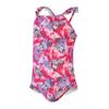 Speedo Baby Girls Learn To Swim Printed Thin Strap Frill One Piece Bathing Suit (9-12 Months) (Pink/Purple) view 3