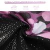 XiaoMoSha Toddler Girls Gymnastics Leotards 3t 4t Baby Kids Sport One Piece Longsleeve Dance Outfits Color Splicing Activewear Athletic Leotards,Purpleleopard 120(4-5Y) view 3