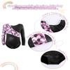 XiaoMoSha Toddler Girls Gymnastics Leotards 3t 4t Baby Kids Sport One Piece Longsleeve Dance Outfits Color Splicing Activewear Athletic Leotards,Purpleleopard 120(4-5Y) view 4