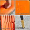 Dining Chair Modern Dining Room Chair Set of 4 Metal Chair Legs PU Leather Backrest Chair Living Room Hotel Sales Office Reception Chair (Color : Orange) view 4