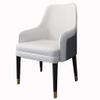 Dining Chair Kitchen Dining Room Furniture Chairs Living Room Armchair Modern High Back Padded Soft Seat Leather Dining Chairs for Office Dining Kitchen Bedroom (Color : White) view 1