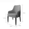Dining Chair Kitchen Dining Room Furniture Chairs Living Room Armchair Modern High Back Padded Soft Seat Leather Dining Chairs for Office Dining Kitchen Bedroom (Color : White) view 3