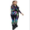 URVIP Women Halloween Cosplay Costumes 3D Skeleton Jumpsuit Bodysuit Stretch Skinny Bodycon Catsuit Outfit Colour-33 S view 4