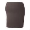 Urban CoCo Women's Elastic Waist Stretch Bodycon Midi Pencil Skirt (XL, Brown) view 4