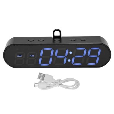 Asixxsix Portable Gym Timer, Interval Timer Count Down Up Clock Stopwatch 1000mAh USB Rechargeable Fitness Sports Interval Workout Timer Alarm Clock for Home Gym Fitness