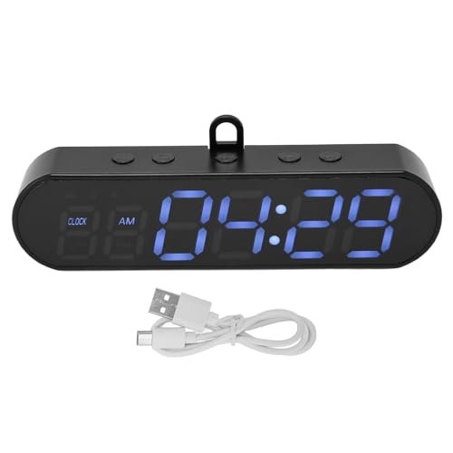 Asixxsix Portable Gym Timer, Interval Timer Count Down Up Clock Stopwatch 1000mAh USB Rechargeable Fitness Sports Interval Workout Timer Alarm Clock for Home Gym Fitness