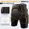 Cienfy 3D Hip Protective Padded Shorts EVA Tailbone Pad Impact Gear for Skiing Skating Snowboarding Skateboarding (Small) view 3