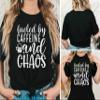 Fueled by Caffeine and Chaos Shirt Coffee Mom Sarcastic Mama Coffee Lover Addict T-Shirt #00083-86 view 2