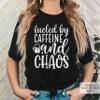 Fueled by Caffeine and Chaos Shirt Coffee Mom Sarcastic Mama Coffee Lover Addict T-Shirt #00083-86 view 3