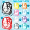Aliceset Clear Backpack Bulk Waterproof Transparent Colorful Bookbag Donation Supply Kits for Women Men(9 Inch,30 Pcs) view 2