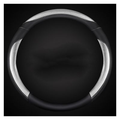 FUERU Car Steering Wheel Cover Set Car Steering Wheel Cover Four Seasons Leather Sweat Absorption Breathable Car Interior (Color : 4#)