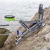 ZUMAHA Portable Fishing Chair for Slope Rock Shoal, Folding Camping Chair with Adjustable Back Legs and Liftable Legs Beach Chair view 4