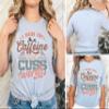 I Run On Caffeine and Cuss Words Shirt Sarcastic Coffee Shirt Coffee Lover #00343-90 view 2