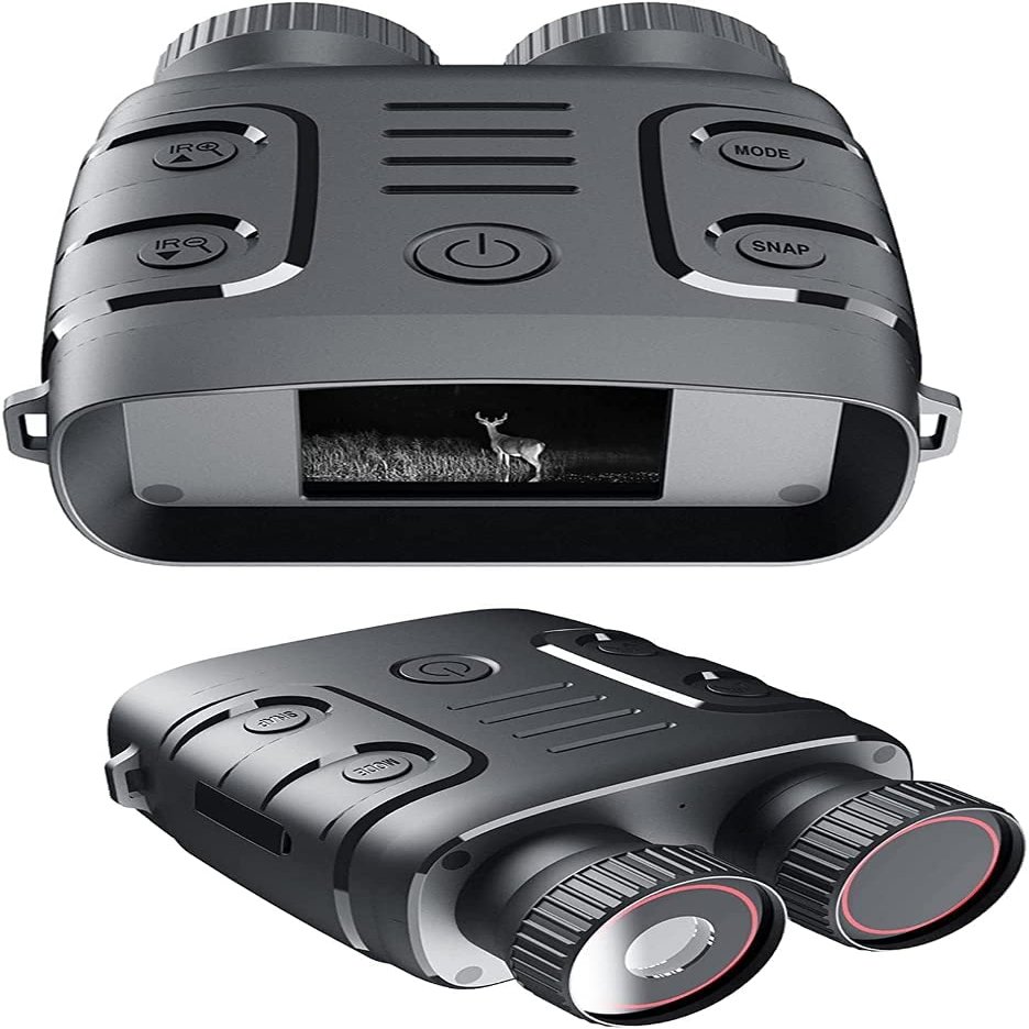 LKJYBG Night Vision Binoculars, R18 1080P Infrared, 5X Digital Zoom, 200m-300m Viewing Distance, Hunting, Camping, Surveillance