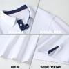 M MAELREG Golf Polo Shirts for Men Long Sleeve Lightweight 3 Button Quick Dry Performance Activewear Golf Polos for Men view 4