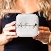 DayOfShe Personalized Name Jewelry Box Christmas Stocking Stuffers for Women Teenage Girls Gifts Custom Travel Jewelry Case with Name for Bridesmaid Proposal Gifts view 4