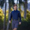 M MAELREG Long Sleeve Golf Shirt Men Performance Tennis Athletic Golf Polo Long Sleeve Shirts for Men Light Blue view 2