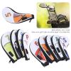 9Pcs Golfs Iron HeadCovers, PU Leather Waterproof Golfs Club Skull Cover, Sport Pattern Golfs Club HeadCovers Sets, Fits Most Clubs view 3