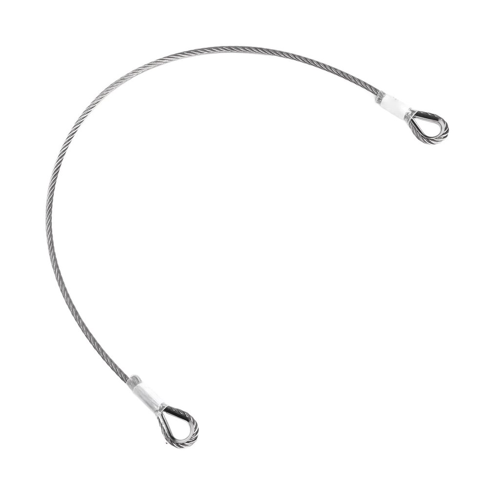 1M/3.28ft Outdoor Travel Safety Cable Lock - Double Loop, 25kN Load-Bearing for Climbing and Landing