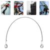 1M/3.28ft Outdoor Travel Safety Cable Lock - Double Loop, 25kN Load-Bearing for Climbing and Landing view 2