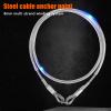 1M/3.28ft Outdoor Travel Safety Cable Lock - Double Loop, 25kN Load-Bearing for Climbing and Landing view 4