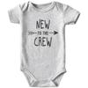 Acwssit New Crew Coming Home Baby Boy Clothes Funny newborn Baby gifts Bodysuit 0-3 months Gray view 1