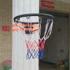 CMYUN Patio Backyard Basketball Goal Rim, Park School Tree Black Basketball Ring Net, Hanging Basketball Hoops with 2 Net, Basketball Rim 45cm view 1