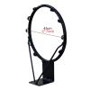 CMYUN Patio Backyard Basketball Goal Rim, Park School Tree Black Basketball Ring Net, Hanging Basketball Hoops with 2 Net, Basketball Rim 45cm view 3
