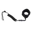 Haofy Surfboard Leash Straight Surf, Body Board Leash, Stand Up Paddle Board 5Mm Coiled Spring Leg Foot Rope Surfing Leash for Surfboard (Black) view 1