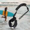 Haofy Surfboard Leash Straight Surf, Body Board Leash, Stand Up Paddle Board 5Mm Coiled Spring Leg Foot Rope Surfing Leash for Surfboard (Black) view 2