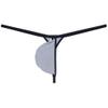 Jaxu Men's Ultra Tiny String Thong Underwear Teardrop-shaped Pouch Tangas Minimum Coverage Underpants Ice Silk T-back Light Gray XL view 1