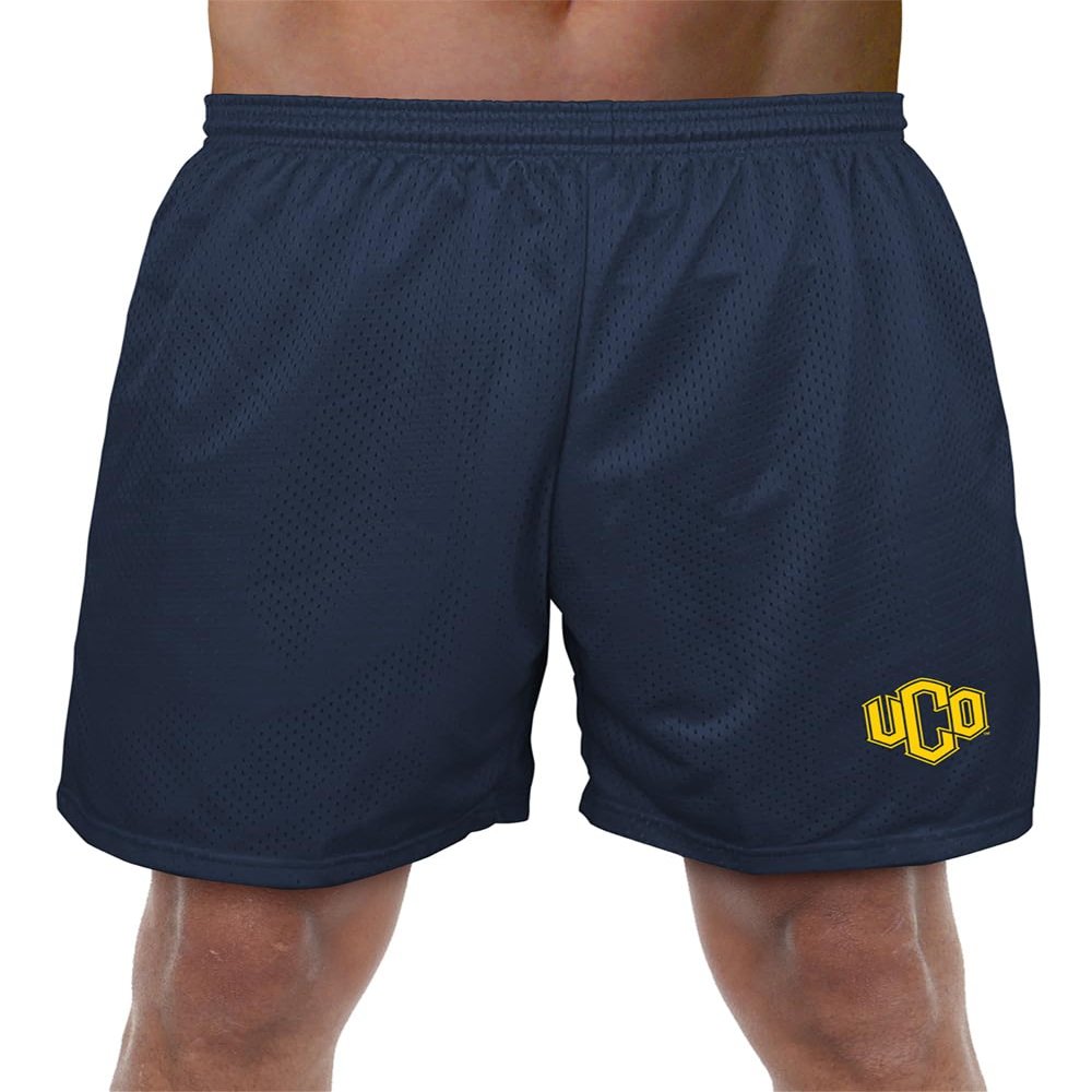 Campus Lab University of Central Oklahoma Primary Mark Men's Adult Athletic Gym Shorts 7" Inseam, Navy, 2X-Large