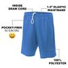 Brandeis University Primary Mark Men's Adult Athletic Gym Shorts 7" Inseam, Royal, 2X-Large view 4