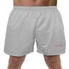 Campus Lab Macaulay Honors College Primary Mark Men's Adult Athletic Gym Shorts 7" Inseam, Silver, Small view 1