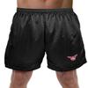 Campus Lab Texas Womans University Primary Mark Men's Adult Athletic Gym Shorts 7" Inseam, Black, Medium view 1