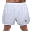 Campus Lab Lehigh University Primary Mark Men's Adult Athletic Gym Shorts 7" Inseam, White, 2X-Large view 1