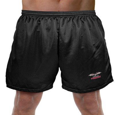 Campus Lab Transylvania University Primary Mark Men's Adult Athletic Gym Shorts 7" Inseam, Black, Small