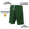 Campus Lab Binghamton University Primary Mark Men's Adult Athletic Gym Shorts 7" Inseam, Hunter Green, 2X-Large view 4
