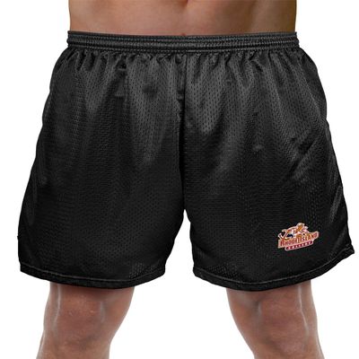 Campus Lab Rhode Island College Primary Mark Men's Adult Athletic Gym Shorts 7" Inseam, Black, Small