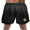 University of Idaho Primary Mark Men's Adult Athletic Gym Shorts 7" Inseam, Black, X-Large view 1