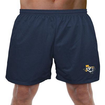 Campus Lab East Texas Baptist University Primary Mark Men's Adult Athletic Gym Shorts 7" Inseam, Navy, 2X-Large