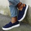 Ladmiple Platform Shoes For Women 70S Style Womens Low Top Canvas Sneakers Slip On Casual Walking Shoes Dressy Summer Fashion Comfortable Non Slip Flats Loafers view 4