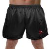 Campus Lab Wesleyan University Primary Mark Men's Adult Athletic Gym Shorts 7" Inseam, Black, 2X-Large view 1