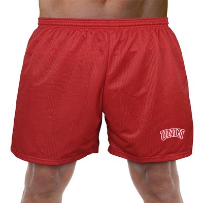 University of Nevada Las Vegas Primary Mark Men's Adult Athletic Gym Shorts 7" Inseam, Red, X-Large