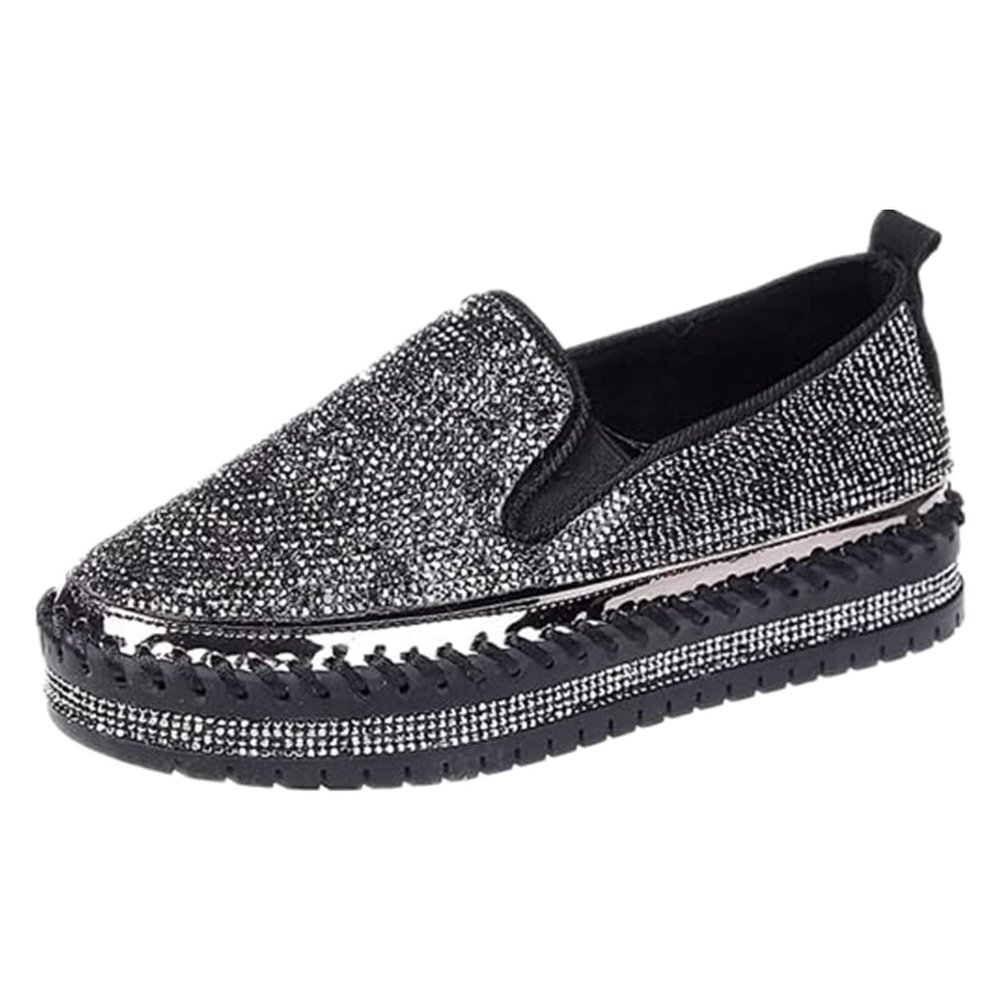 Sneakers For Women Slip On Walking Shoes Women's Slip On Loafers Comfortable & Lightweight Ladies Canvas Shoes Fashion Dressy Casual Summer Cute Low Top Flats Walking Sneakers